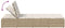 vidaXL - Ligbed - met - zwevend - kussen - poly - rattan - beige