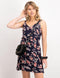 ONLY ONLKARMEN S/L SHORT DRESS AOP WVN NOOS - Dames Jurk - All over bloemenprint - Maat 36