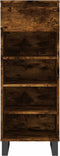 vidaXL - Schoenenkast - 40x36x105 - cm - bewerkt - hout - gerookt - eikenkleurig