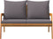 vidaXL - Tuinbank - met - Kussens - 115x65x71 - cm - Massief - Acaciahout