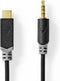 Nedis CCBW65950AT10 - Audio-adapterkabel USB-C naar 3.5mm - 100cm - Zwart