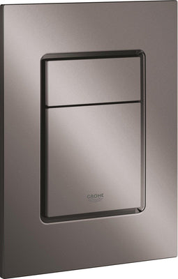 GROHE Skate Cosmopolitan S - Bedieningspaneel Toilet - Dual Flush - Hard Graphite (glanzend antraciet) - Slank formaat