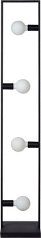 Atmooz - Vloerlamp Riley - Staande Lamp - Stalamp - Woonkamer - Zwart - Hoogte 150cm - Metaal
