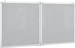 vidaXL Whiteboard magnetisch inklapbaar 120x60x1,7 cm aluminium