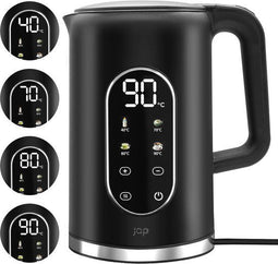JAP Appliances Aquanova - Waterkoker 1.7 liter - Temperatuurregeling 40-100°C - Warmhoudfunctie - Zwart