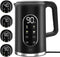 JAP Appliances Aquanova - Waterkoker 1.7 liter - Temperatuurregeling 40-100°C - Warmhoudfunctie - Zwart
