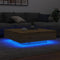 vidaXL - Salontafel - met - LED-verlichting - Artisan - Eiken - 100x100x31 - cm