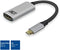ACT AC7010 - USB-C naar HDMI Adapter - 4K @ 60Hz - Grijs Zwart