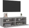 vidaXL - Tv-wandmeubel - 100x30x30 - cm - bewerkt - hout - grijs - sonoma