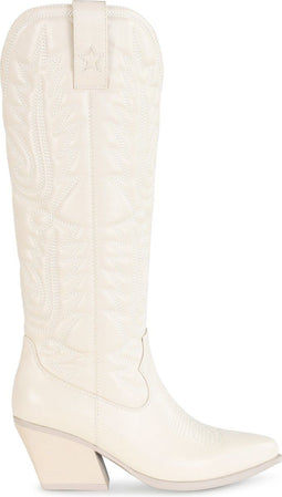 POSH by Poelman JILL - Cowboylaarzen - Ritssluiting - Off White - Maat 36