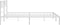 vidaXL - Bedframe - met - hoofdbord - metaal - wit - 200x200 - cm