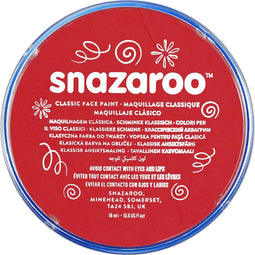 Snazaroo Schmink - Face & Body - Waterbasis - Bright Red (18 ml)