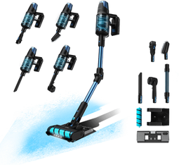 Cecotec Conga Rockstar 8500 Infinity ErgoWet Animal Turbo - Kruimelzuiger Steel - Zakloos Cyclonisch 100min accuduur