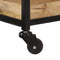 vidaXL - Keukentrolley - 60x40x80 - cm - massief - ruw - mangohout