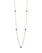 Casa Jewelry Collier Pom Grey - Ketting met hanger - 90 cm - Rosé verguld