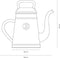 Xala Koffiepot Gieter Lungo - wit