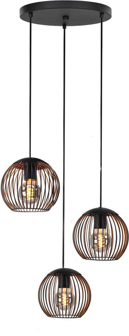 EGLO Almanzora - Hanglamp - Ø 46.5 cm - Zwart/Koper