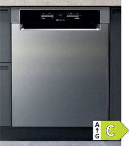 Bauknecht BUO 3O41 PLT X - Onderbouw vaatwasser - 14 couverts - C - 41 dB