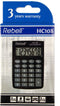 Rebell calculator - HC108 BX - zwart - RE-HC108-BX