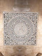 Houtsnijwerk paneel Barcelona handgemaakt burnt grey 90 x 90 cm