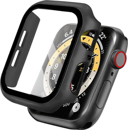 imoshion Screenprotector - Geschikt voor Apple Watch Series 1 / 2 / 3 - 42mm - Full Cover Hard Case / Beschermend Hoesje - Zwart