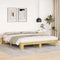 vidaXL - Bedframe - zonder - matras - 180x200 - cm - massief - hout - eiken