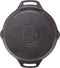 Petromax fp35h-t, skillet, 35 cm, pan met handgrepen, gietijzer, zwart