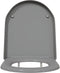 vidaXL - Snelle - Ontgrendel - Toiletbril - met - Soft - Close - Duroplast - Grijs