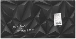 Sigel glasmagneetbord - Artverum - 91x46cm - zwart Diamond - SI-GL261