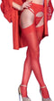 CHILIROSE - CR4312 RED STOCKINGS-GARTER S/M