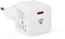 Nedis WCMPD20W100WT - Mini Wall Charger - Wit
