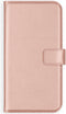 Selencia iPhone 13 - Echt Lederen Bookcase - Ruimte voor 3 pasjes - Roze