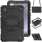 Accezz Rugged Backcover - Tablet Hoes met Schouderstrap - Ingebouwde Screenprotector - Zwart