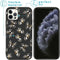 iMoshion Hoesje Geschikt voor iPhone 12 Pro / 12 Hoesje Siliconen - iMoshion Design hoesje - Wit / Zwart / Butterfly Black
