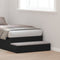 vidaXL - Zwarte - Bedlades - - - 100x36,5x16,5 - cm - - - Gemaakt - van - Geengineerd - Hout