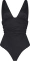 Hunkemöller Luxe Dames Badpak - Corrigerend - V-hals - Zwart - Maat 48