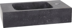 Differnz Bombai black - Natuurstenen wasbak - 40 x 22 x 9 cm - Antraciet