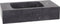 Differnz Bombai black - Natuurstenen wasbak - 40 x 22 x 9 cm - Antraciet