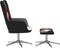 vidaXL Relaxstoel met voetenbank patchwork stof