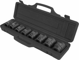 KS Tools 515.0210 - Zeskants slagdoppen set kort 3/4'' - Chroom-molybdeen staal - Zwart (8-delig)