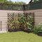 vidaXL - Tuinplanter - met - Trellis - 5 - stuks - Bruin - 120x120x125,5 - cm