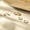 Sparkle14 Bol oorknoppen - 4 mm - 14K goud