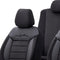 Otom Comfortline - Stoelhoezenset 11-delig - Drielaags materiaal - Zwart