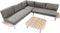 Eurofleur aanbieding - Moa cornerset oyster/acacia incl. naturel b...