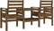 vidaXL - Tuinbank - met - tafel - 2-zits - massief - grenenhout - honingbruin