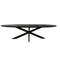 StarFurn Eettafel Brandy Zwart 210cm Ovaal