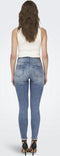 ONLY ONLBLUSH MID SK ANK RAW REA333NOOS - Dames Jeans - Maat L/30 - Denim met stretch