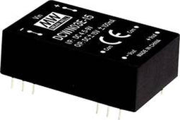 Mean Well DCWN03B-15 DC/DC-convertermodule 100 mA 3 W Aantal uitgangen: 2 x