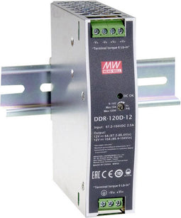 Mean Well DDR-120C-48 DIN-rail DC/DC-converter 48 V/DC 2.5 A 120 W Aantal uitgangen: 1 x Inhoud: 1 stuk(s)