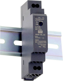 Mean Well DDR-15G-24 DIN-rail DC/DC-converter 24 V/DC 0.63 A 15 W Aantal uitgangen: 1 x Inhoud: 1 stuk(s)
